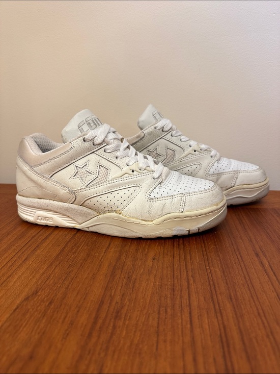 Converse Other - Vintage Converse Cons 5500 White Low-Top Leather Tennis Sneakers 6.5 w/ Box